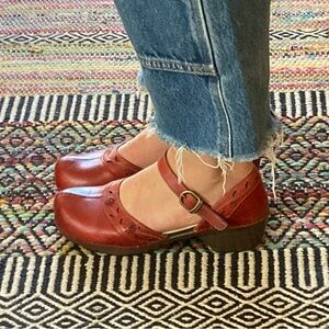 Women's Red Dansko Mary Jane Shoes